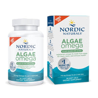 Thumbnail for Nordic Naturals Algae Omega - 90 Soft Gels - 715 mg Omega-3 - Certified Vegan Algae Oil - Plant-Based EPA & DHA - Heart, Eye, Immune & Brain Health - Non-GMO - 45 Serving