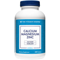 Thumbnail for The Vitamin Shoppe Calcium-Magnesium-Zinc with Vitamin D - Bone Immune & Cellular Health | 300 Tablets | Gluten-Free