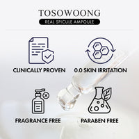 Thumbnail for TOSOWOONG Real Spicule Ampoule with 30,000 Shots, Niacinamide, Panthenol, Liquid Skin Booster Serum, Pore Minimizer, Exfoliating, Dead Skin Cells, Skin Texture, Korean Skincare, 30ml, 1.01 fl. oz.