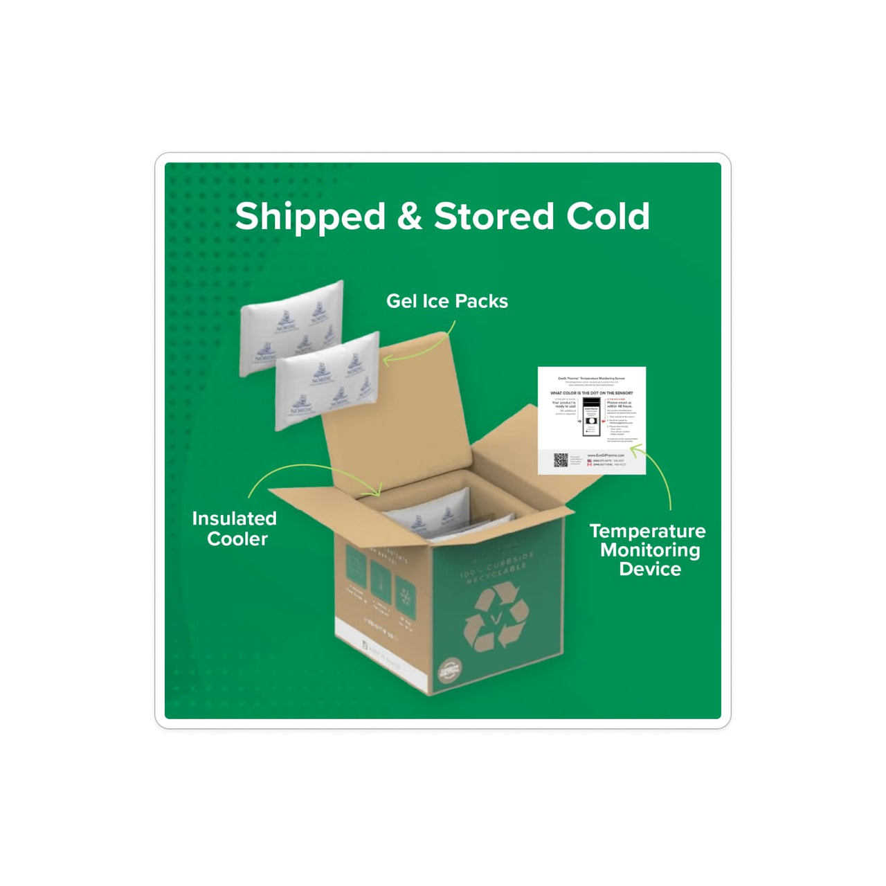 Visbiome® Advanced GI Care - High Potency Probiotic 450 Billion Strength - 30 Packets Unflavored Powder - Original De Simone Formulation - Shipped Cold in Recyclable Cooler with Temperature Monitor.