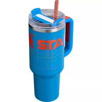 Thumbnail for STANLEY Quencher H2.0 FlowState Stainless Steel Vacuum Insulated Tumbler with Lid and Straw for Water, Iced Tea or Coffee (Azure Reverb, 40 oz)