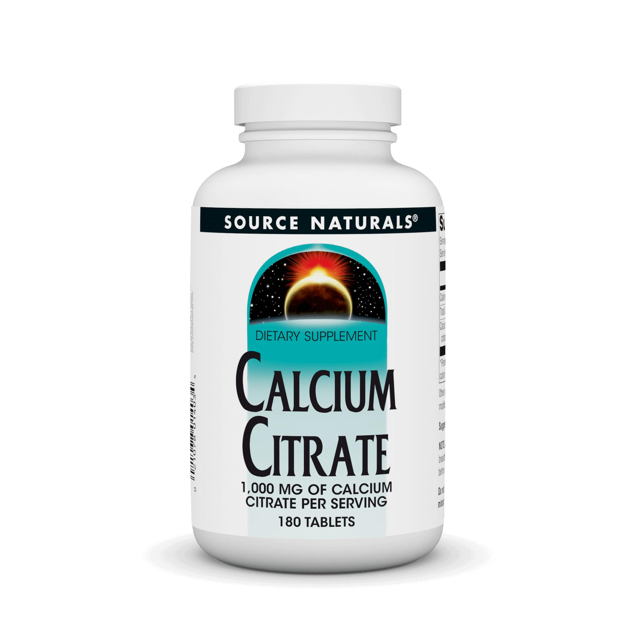 Source Naturals Calcium Citrate1,000 mg of Calcium Citrate per Serving, 1,000 mg Tabs, 180 ct