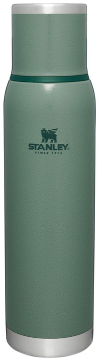 Thumbnail for Stanley Adventure-To-Go Vacuum Bottle 1.4 qt Wide Mouth with Leakproof Cup Lid Keep Drinks Hot or Cold Packable for Travel Insulated Stainless Steel Thermal Bottle BPA-Free Hammertone Green
