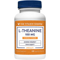 Thumbnail for The Vitamin Shoppe L-Theanine 100MG - Calm Focus, Stress Support & Relaxation, Amino Acid from Green Tea (120 Capsules)