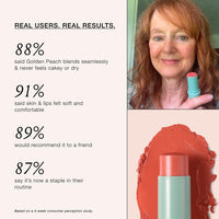 Thumbnail for Boomstick Golden Peach ™ - Warm, Coral-Peach Blush Stick and Lipstick - Multistick, Vegan, Makeup for Older Women and Mature Skin Boom Stick By Cindy Joseph