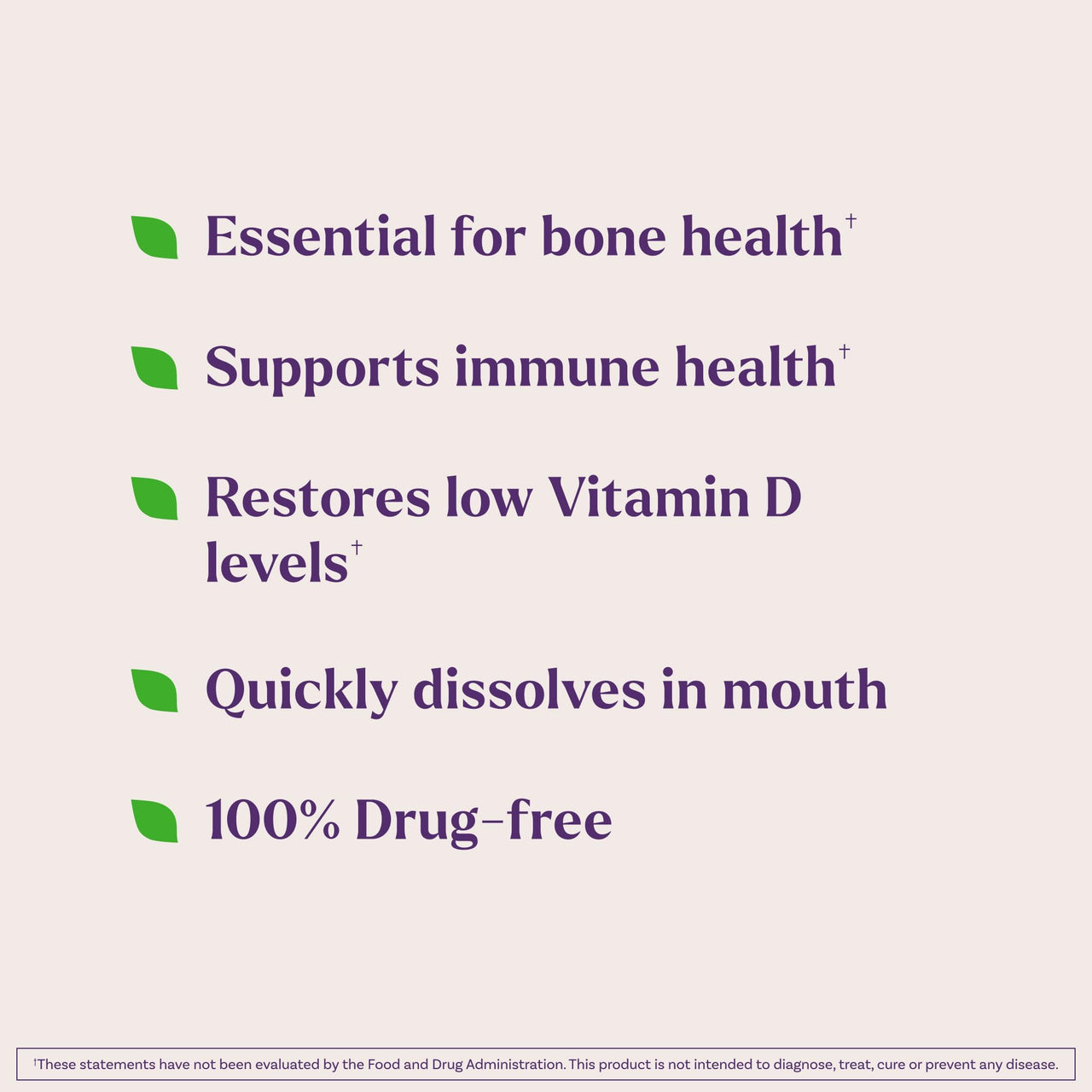 Natrol Fast Dissolve Vitamin D3 2,000 IU, Dietary Supplement for Bone and Joint Health, Bone Support Supplement, 90 Tablets, 90 Day Supply