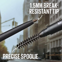 Thumbnail for Maybelline Express Brow Ultra Slim Eyebrow Makeup, Brow Pencil with Precision Tip and Spoolie for Defined Eyebrows, Ash Brown (Packaging May Vary)