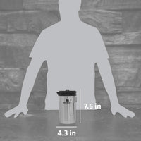 Thumbnail for STANLEY All In One French Press Coffee Maker 32 oz | 5 Minute Brew, 4 Hours Hot | Mesh Filter for Coffee Grounds | Insulated Stainless Steel French Press | BPA-Free | Stainless Steel Shale