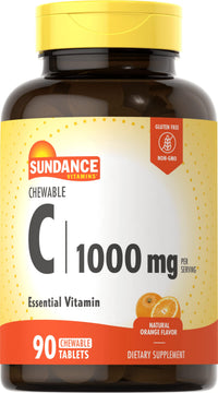 Thumbnail for Sundance Vitamin C 1000 mg - 90 Coated Caplets, Pack of 2