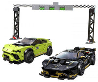 Thumbnail for LEGO Speed Champions Lamborghini Urus ST-X and Lamborghini Huracán Super Trofeo EVO 76899 Building Kit (663 Pieces)
