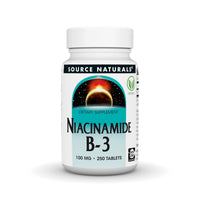Thumbnail for Source Naturals Niacinamide B-3, Dietary Supplement - 100 mg- 250 Tablets
