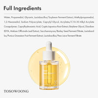 Thumbnail for TOSOWOONG Glow Bean Essence, 31,025ppm Soybean Ferment Extract, Glass Skin, Exfoliating, Hydrating, Radiant, Moisturizer, Barrier, Face Serum, Korean Skin Care, 33ml / 1.11 fl. oz.