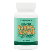 Thumbnail for NaturesPlus Papaya Enzyme - 180 Chewable Tablets - Digestive Aid Supplement with Amylase & Protease - Helps Reduce Gas, Bloating, Stomach Upset & Discomfort - Vegan, Gluten Free - 180 Servings