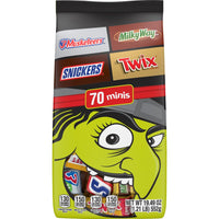 Thumbnail for SNICKERS, TWIX, MILKY WAY & 3 MUSKETEERS Halloween Candy Mini Chocolate Variety Pack, Halloween Snack for Party Favors, Trick or Treat and More 70 Ct