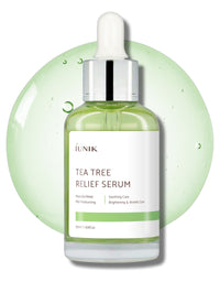 Thumbnail for IUNIK Tea Tree 67% Relief Vegan Facial Serum - Non-Sticky | Clear & Balanced Skin w/Centella Asiatica 19% for Soothing Calming Irritated & Acne-prone Skin Ampoule Korean Skincare