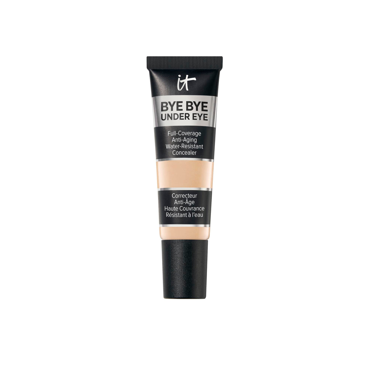 IT Cosmetics Bye Bye Under Eye Concealer (Light Tan) - Water-Resistant, Full Coverage Brightening Concealer For Dark Circles, Fine Lines, Redness & Discoloration, Anti-Aging, 24H Wear - 0.4 fl oz