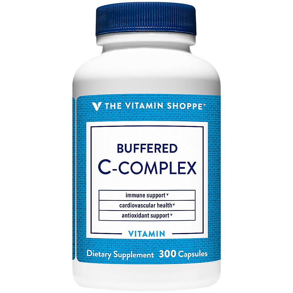 The Vitamin Shoppe Buffered C Complex, Antioxidant That Supports Immu... - Premium Quality Health Support | 300 Capsules | Daily Wellness