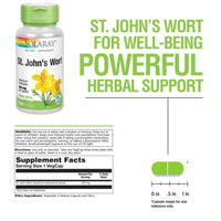 Thumbnail for SOLARAY St Johns Wort 325 mg Whole Aerial - Health and Mood Support Supplement - 60-Day Money Back Guarantee - Non-GMO, Vegan, Lab Verified (100 CT)