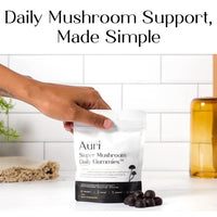 Thumbnail for Auri Nutrition Super Mushroom Daily Gummies – All-in-One Functional Gummy with 12 Mushroom Blend Including Lion’s Mane, Reishi, Chaga & Cordyceps – 60 Gummies