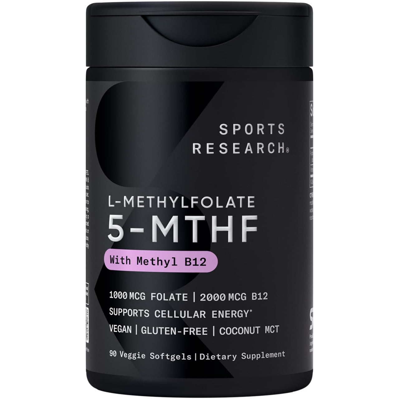 Sports Research® Multivitamin Pack - Methyl Folate 1000 mcg + B12 2000 mcg, Vitamin D3 5000iu + K2 100mcg, and Alaskan Omega-3 Fish Oil 1250mg