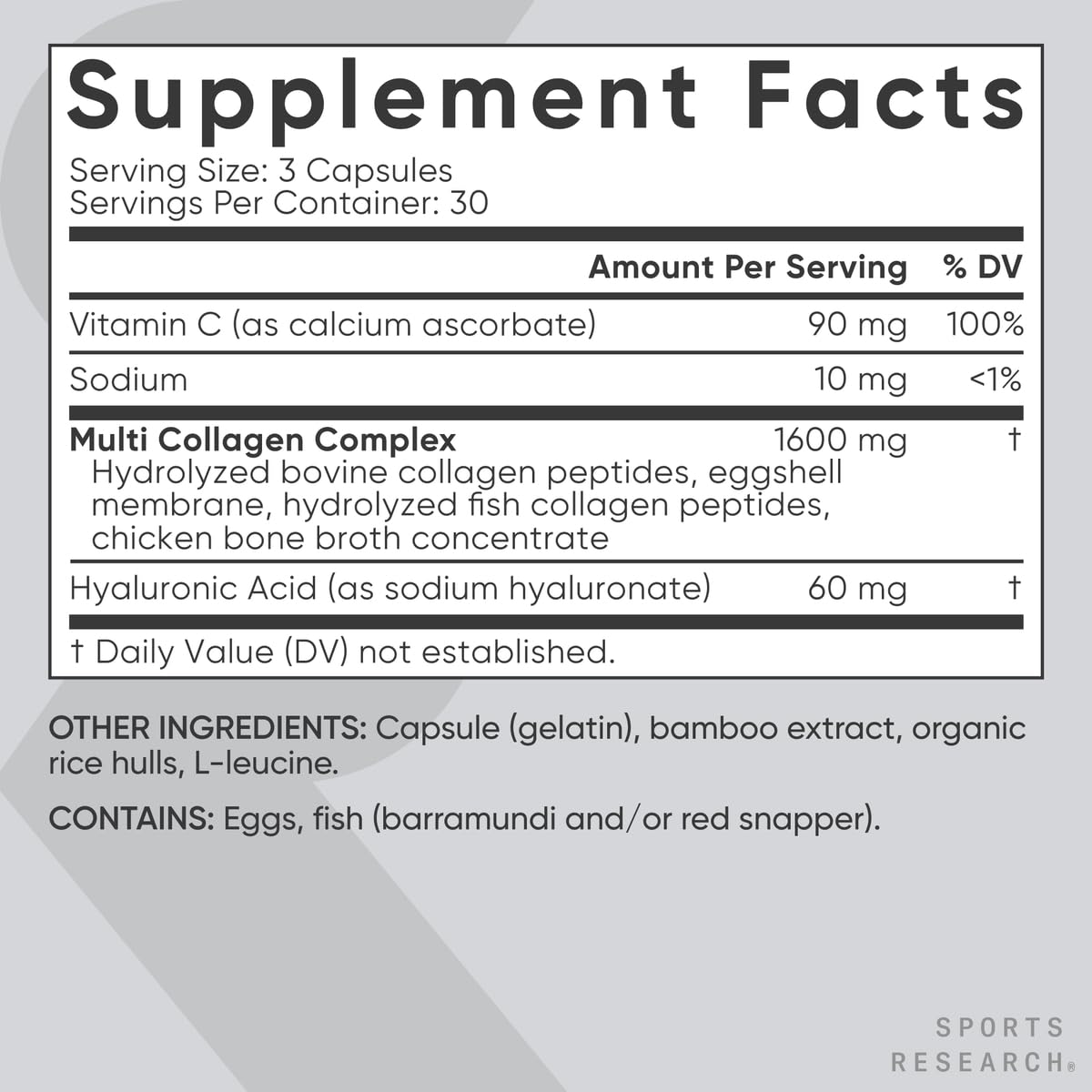 Sports Research® Healthy Hair Essentials - Biotin 10,000mcg with Organic Coconut Oil Vitamin B7 for Healthy Skin and Hair Support + Multi Collagen Pills Peptides with Hyaluronic Acid & Vitamin C
