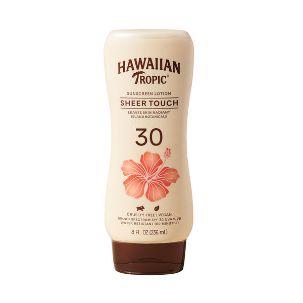 Hawaiian Tropic Sheer Touch Ultra Radiance Lotion Sunscreen SPF 30, 8oz | Hawaiian Tropic Sunscreen SPF 30, Sunblock, Broad Spectrum, Oxybenzone-Free, 8oz