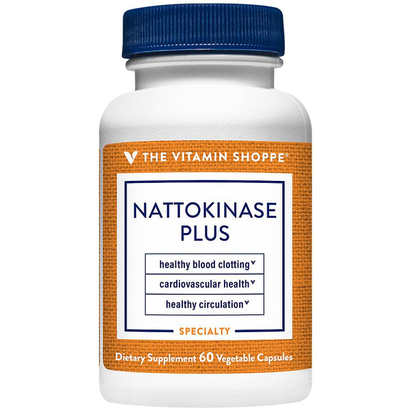 The Vitamin Shoppe Nattokinase Plus Antioxidant Support for Cardiovascular (60 Vegetable Capsules)