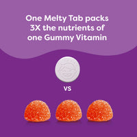 Thumbnail for Renzo's Picky Eater Kids Multivitamin with Iron, Dissolving Kids Vitamins with Vitamin D3 & K2 and More, 60 Sugar-Free Melty Tabs, Cherry Mo’ Cherry Flavored