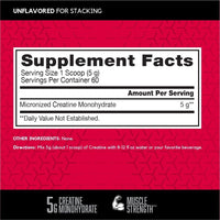 Thumbnail for BSN Micronized Creatine Monohydrate Powder, Unflavored Creatine Powder, Micronized, Supports Muscle Building, Supports Muscle Strength, Gym Supplement, 5g per Serving, 5000mg per Servings, 60 Servings