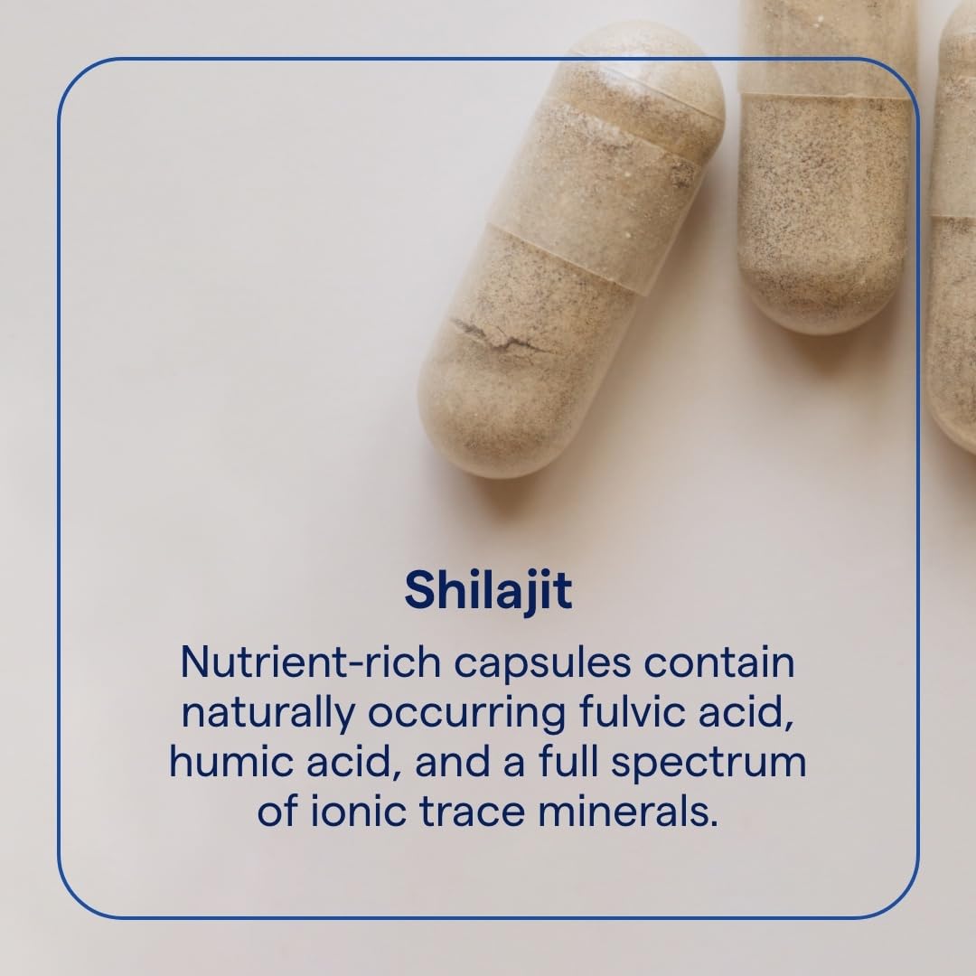 Trace Minerals Shilajit Capsules - Shilajit Supplement for Daily Wellness - Immunity Support - Energy, Brain Health & Digestion Support - 150 Count (75 Servings)