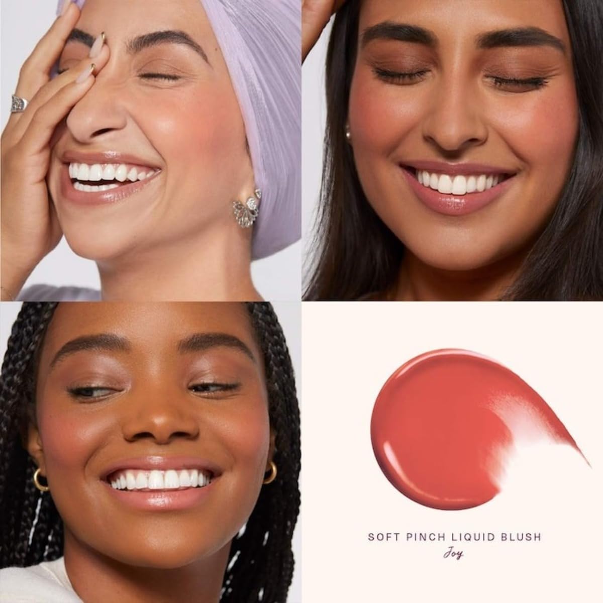 Rare Beauty by Selena Gomez Soft Pinch Liquid Blush Mini Size - Joy - Dewy Muted Peach