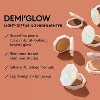 Thumbnail for FENTY BEAUTY Demi Glow Light-Diffusing Highlighter, 0.16 OZ (TUTU MUCH (03) Soft Pink, .16OZ)