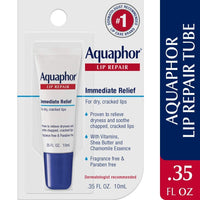 Thumbnail for Aquaphor Lip Repair Ointment - Long-lasting Moisture to Soothe Dry Chapped Lips - .35 fl. oz. Tube