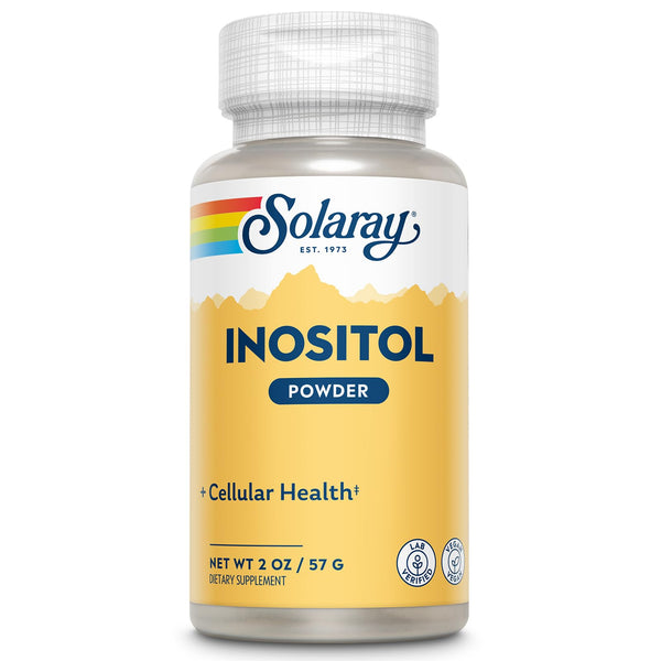 SOLARAY Pure Inositol Powder - Cellular Health Support - Vegan, Lab Verified - 163 Servings, 4 OZ (2oz, 81 Serv.)