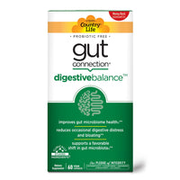 Thumbnail for Country Life Gut Connection Digestive Balance – Prebiotic & Digestive Enzyme Supplement for Gut Health, Bloating Relief, and Improved Bowel Movements – Gluten-Free, Vegan, Non-GMO, 60 Capsules