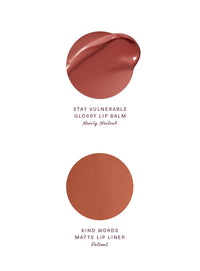 Thumbnail for Rare Beauty by Selena Gomez Nice & Neutral Lip Duo, 1 Count (Pack of 1), Rose Brown