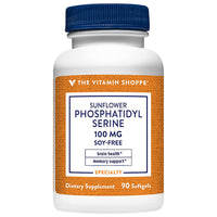 Thumbnail for The Vitamin Shoppe Sunflower Phosphatidylserine 100 (90 Softgels) (90 Softgels)