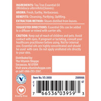 Thumbnail for The Vitamin Shoppe Tea Tree Oil 100% Pure - Acne Treatment & Skin Cleansing | Australian Melaleuca Alternifolia | 2 oz | Undiluted