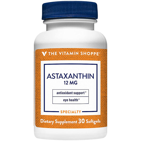 Image 1 of The Vitamin Shoppe Astaxanthin (Solasta) Branded Ingredient 12mg (30 (30 Softgels)