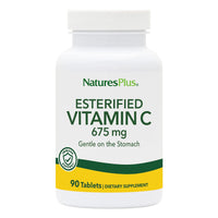 Thumbnail for NaturesPlus Esterified Vitamin C - 675 mg, 90 Tablets - Gentle on the Stomach - Vegetarian, Gluten Free - 90 Servings