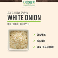 Thumbnail for Frontier Organic Chopped Onion, 1 Pound, Dried & Chopped Sweet Organic White Onion, Kosher, Sustainably Grown