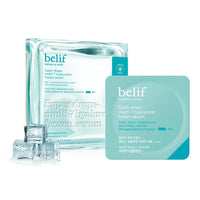 Thumbnail for belif Super Drops Multi-7 Hyaluronic Frozen Serum - Hydrating, Soothing, Depuffing Serum with Peptides & Caffeine, Enhances Skin Elasticity, Korean Skincare, 5mlx9EA