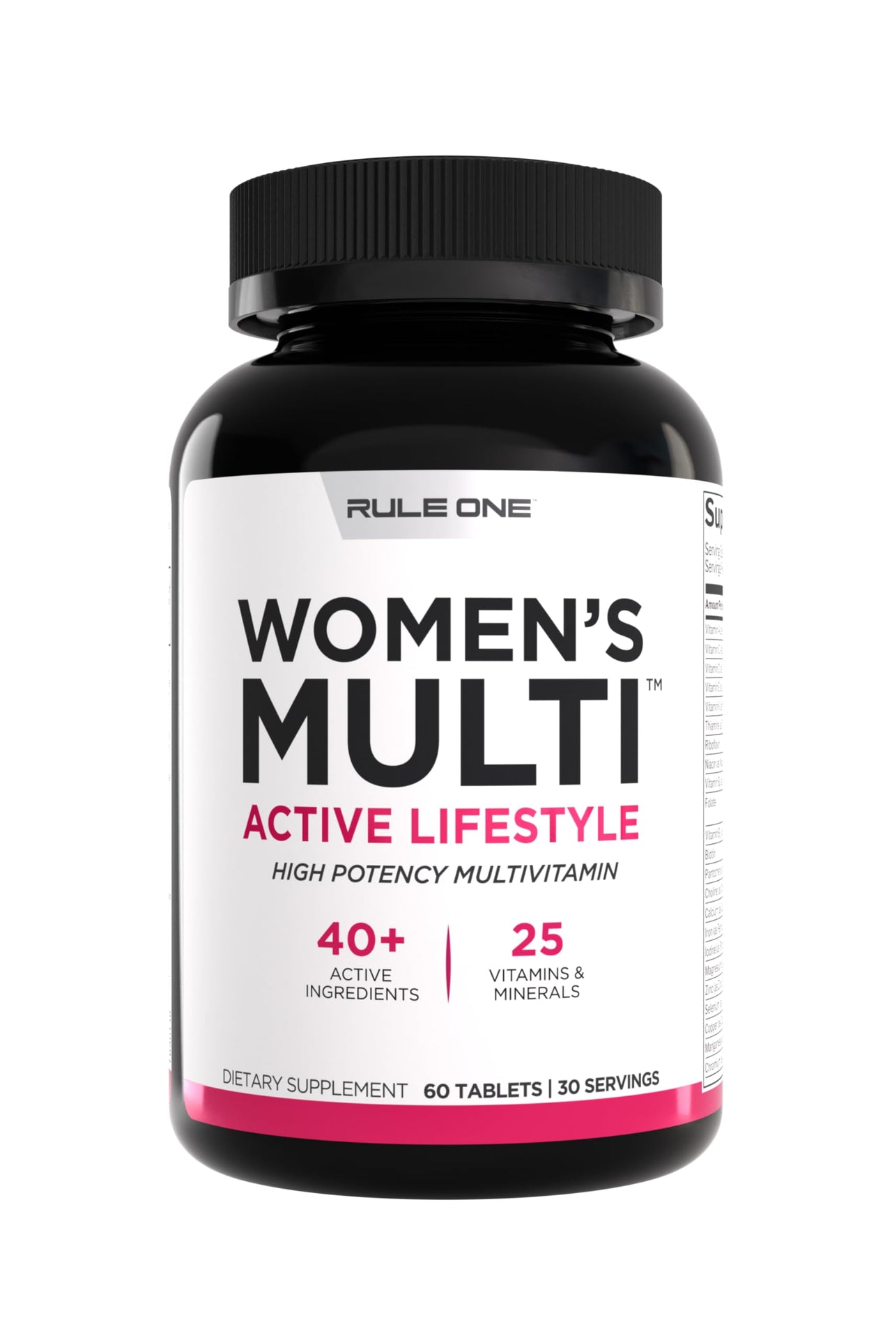 Rule 1 Proteins Women's Multi - Women's Daily Vitamins, Essential Minerals, Superfoods, and Botanical Extracts for Active Lifestyles and Wellness Support (60 Tablets, 30 Day Supply)
