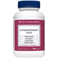 Thumbnail for The Vitamin Shoppe Ultimate Woman's Gold Multivitamin - with Iron, B Vitamins & Vitamin D3 | Supports Energy Production, Bone & Immune Health | (180 Tablets)