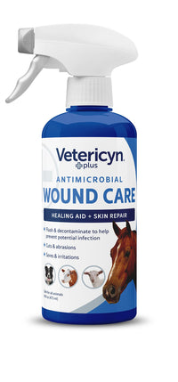 Thumbnail for Vetericyn Plus Horse Wound Care Spray | Equine Healing Aid and Skin Repair, Clean Wounds, Relieve Itchy Skin. 16 ounces
