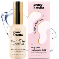 Thumbnail for grace & stella Award Winning Hyaluronic Acid Serum (30 ml/1 fl oz) Hyaluronic Acid Serum for Face - Acido Hialuronico Face Serum for Women - Hydrating Serum Remove Fine Lines, Wrinkles - Anti Aging