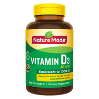 Thumbnail for Nature Made Vitamin D3 25 mcg., 650 Softgels