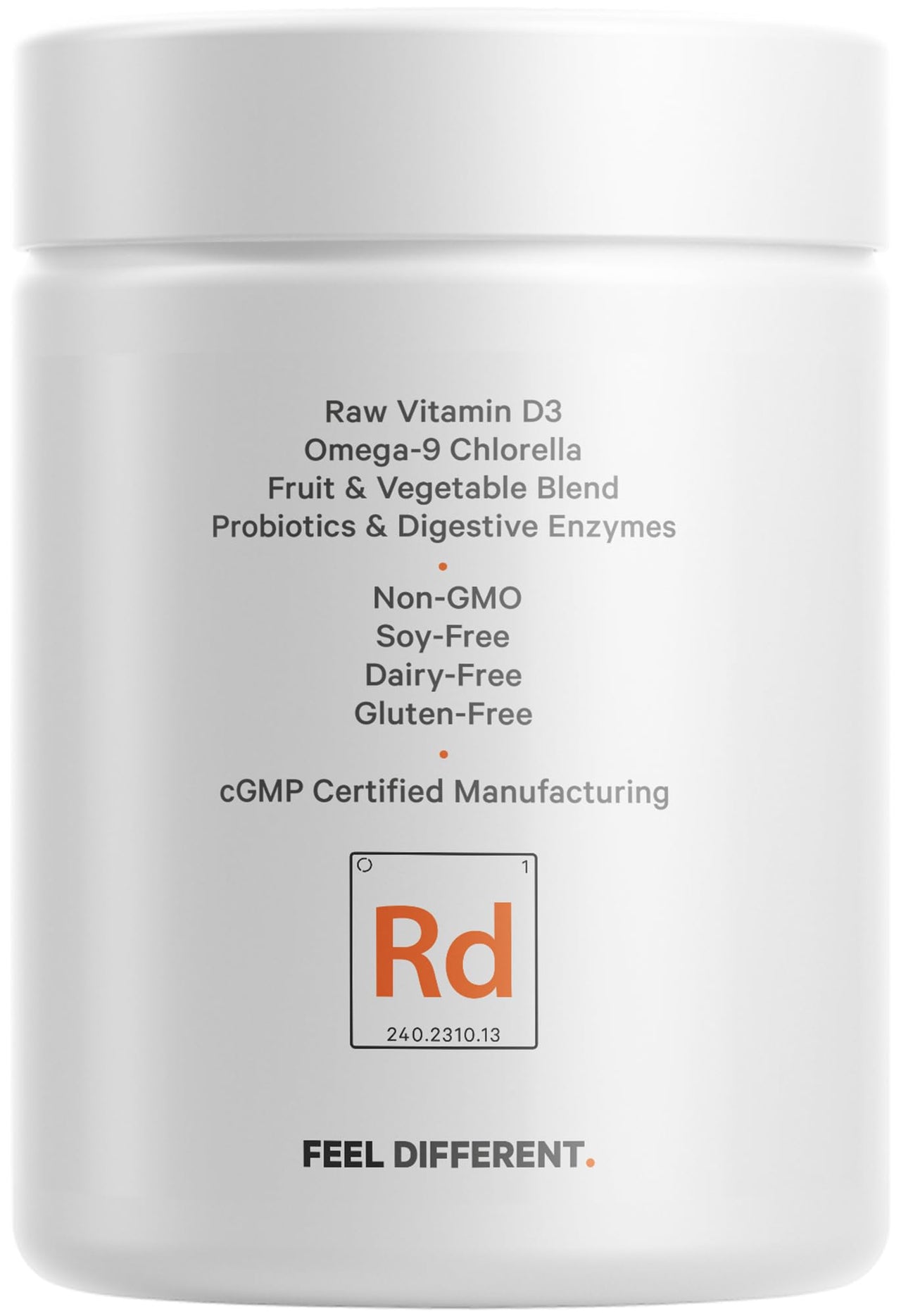 Codeage Raw Vitamin D3+ High Potency 5000 IU Supplement from Saccharomyces Cerevisiae - Raw Vitamin, Probiotics, Digestive Enzymes, Fruits & Greens - 2-Month Supply - 60 Capsules