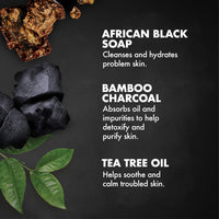 Thumbnail for SheaMoisture African black soap bamboo charcoal body scrub exfoliate, 6 Ounce