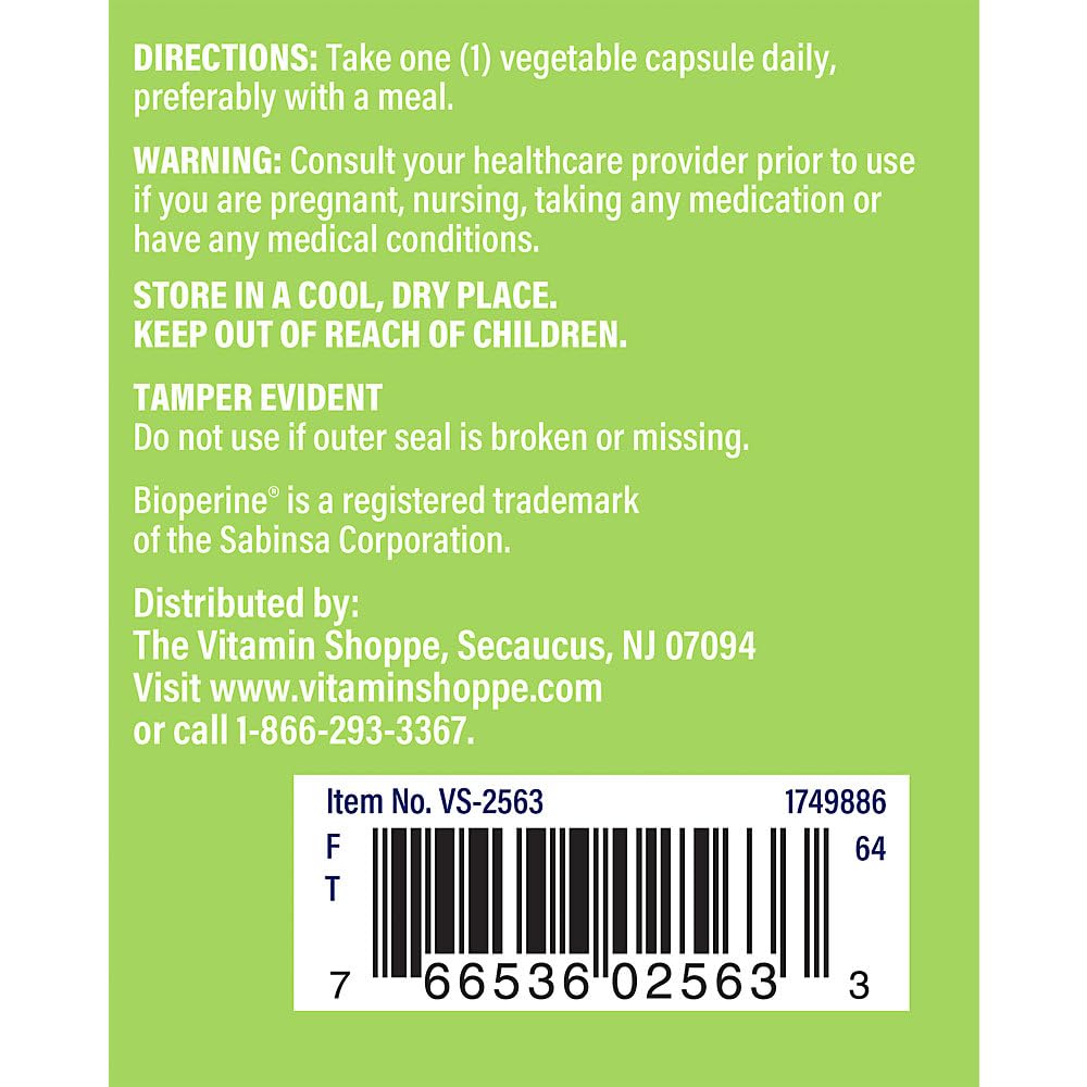 The Vitamin Shoppe Turmeric Curcumin 900MG - Joint Comfort, Antioxidant Support & Healthy Inflammation Response (60 Capsules)